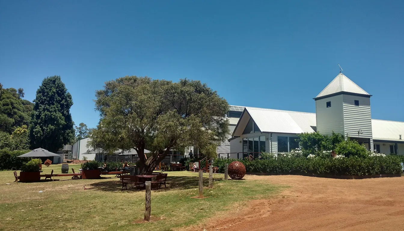 Hay Shed Hill winery vines and cellar door Margaret River